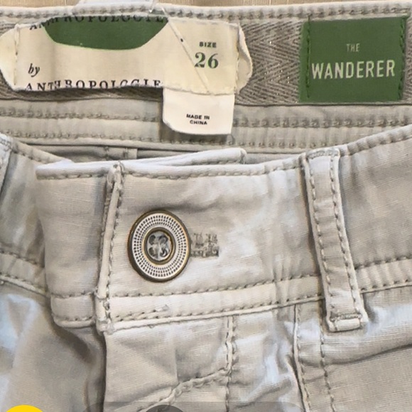 Anthropologie Eyelet‎ Wanderer Utility Pants size 26 - Picture 12 of 16
